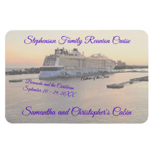 Nassau Harbour Cruise Ship Stateroom Door Marker Magnet