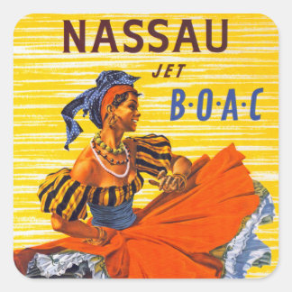 Nassau Jet Square Sticker