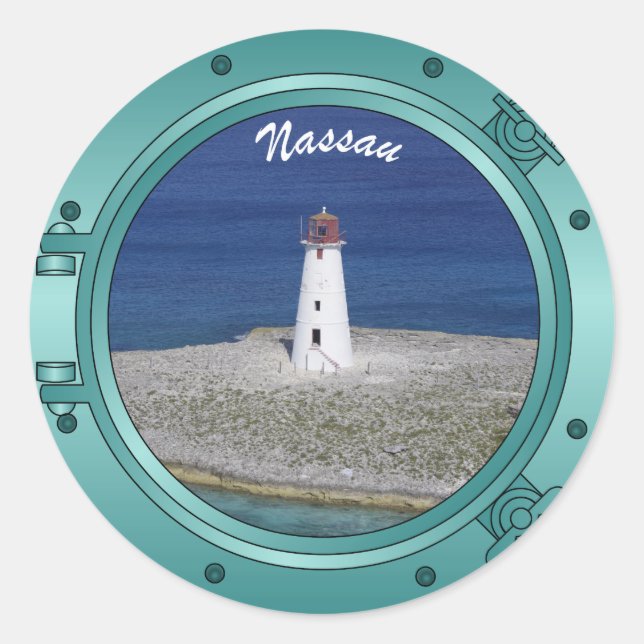 Nassau Porthole Classic Round Sticker (Front)
