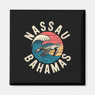 Nassau sea turtle palm bahamas beach magnet