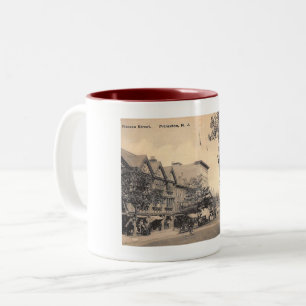 Nassau St., Princeton, New Jersey Vintage Two-Tone Coffee Mug