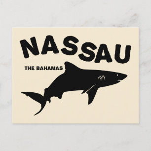 Nassau - The Bahamas Shark Diving T-Shirt Postcard