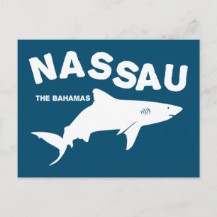 Nassau - The Bahamas Shark Diving T-Shirt Postcard