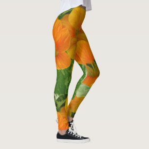 Nasturtium Blossoms Leggings