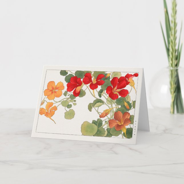 Nasturtium by Tanigami Konan Card (Front)