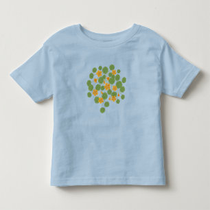 Nasturtium Flower Illustration Vintage Nature Toddler T-Shirt