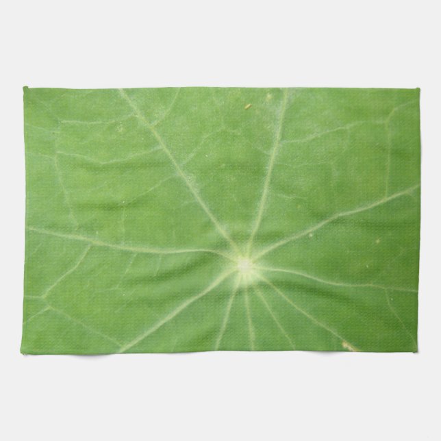 Nasturtium Leaf Kitchen Towel (Horizontal)