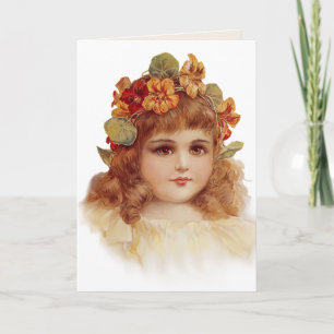 Nasturtium Wreath Holiday Card