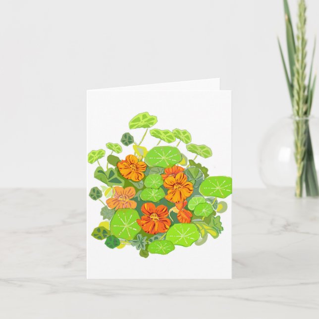 Nasturtiums Blank Notecard (Front)