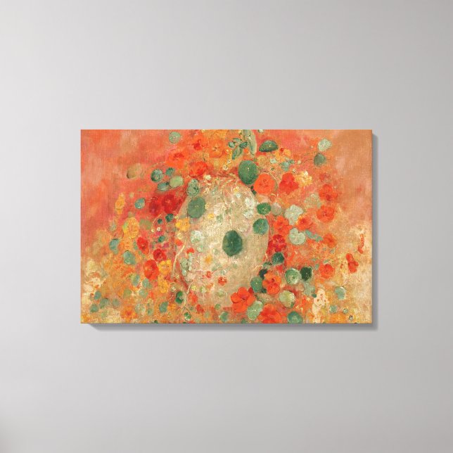 Nasturtiums by Odilon Redon Canvas Print (Front)