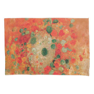 Nasturtiums by Odilon Redon Pillowcase