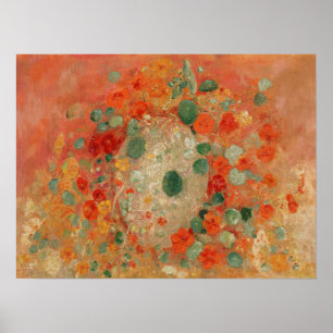 Nasturtiums by Odilon Redon Poster