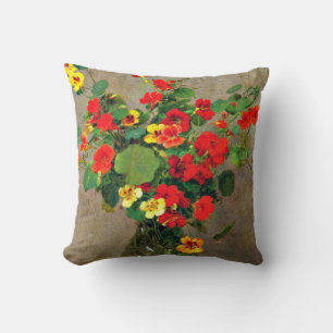 Nasturtiums - Henri Fantin-Latour artwork Cushion