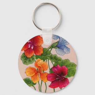 nasturtiums key ring
