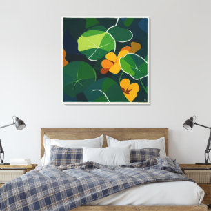 Nasturtiums - Large Canvas Print