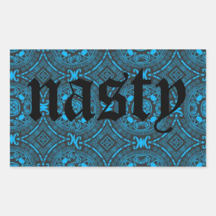 nasty blue sticker
