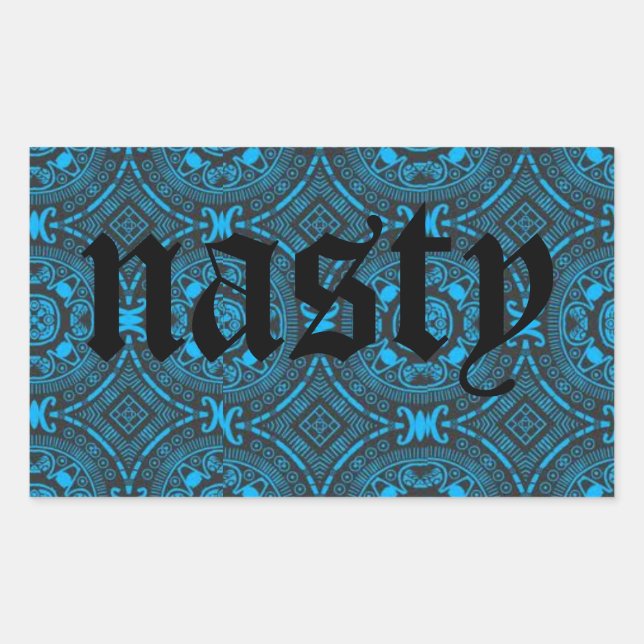 nasty blue sticker (Front)