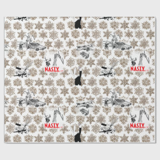 Nasty Rabbit Christmas Theme Wrapping Paper! Paper