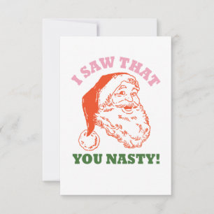 Nasty santa, I saw that!