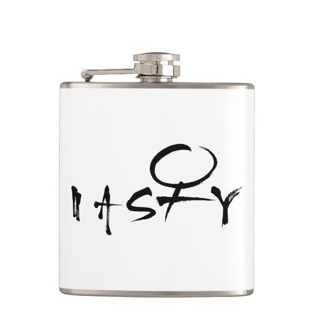 Nasty Woman - Female Symbol Hip Flask (Front)
