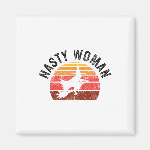 Nasty Woman Feminist Witch Halloween Gifts Magnet
