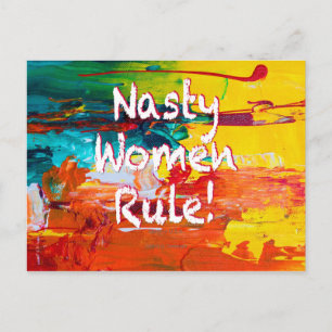 Nasty Women Rule Postcard