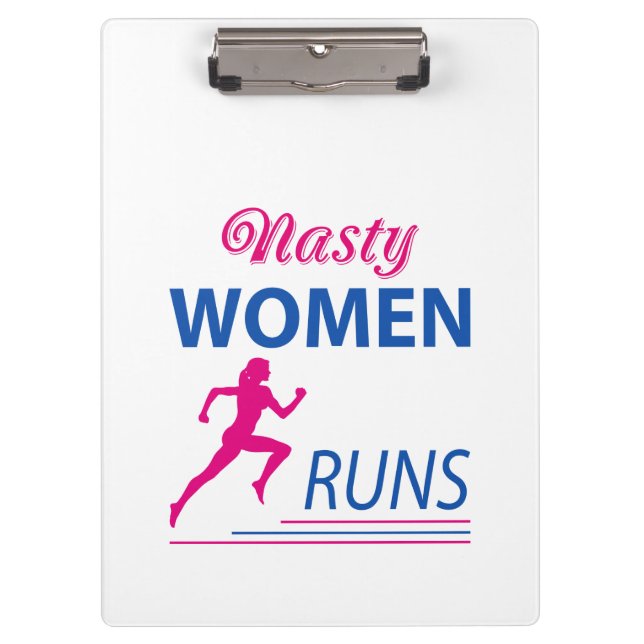 Nasty women runs clipboard (Front)
