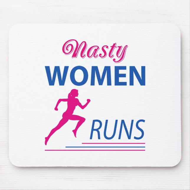 Nasty women runs mouse mat (Front)