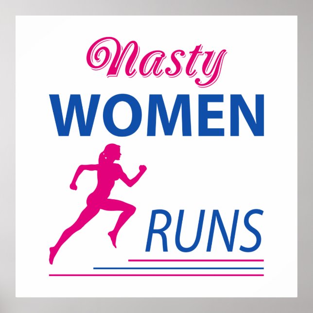 Nasty women runs poster (Front)