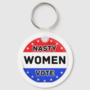 Nasty Women Vote   Women Power Feminist Gift Key Ring