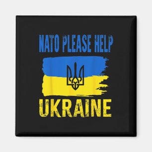 Nat0 Please Help Ukranie Ukrainian Flag Support Fr Magnet