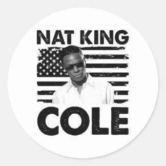 Nat King Cole Classic Round Sticker