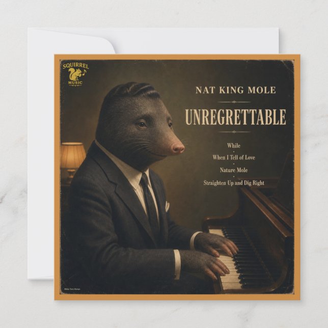 Nat King Mole Album: a Parody Card (Front)