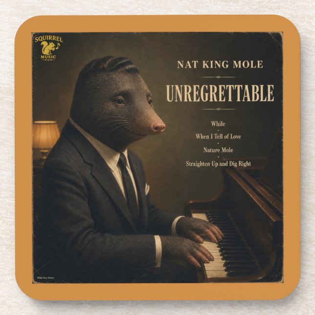 Nat King Mole Album: a Parody Coaster (Front)