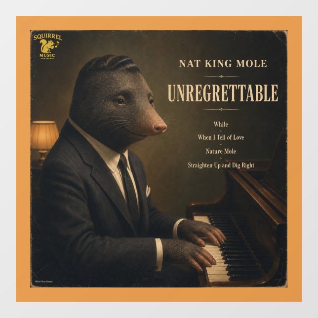 Nat King Mole Album: a Parody Window Cling (Sheet)