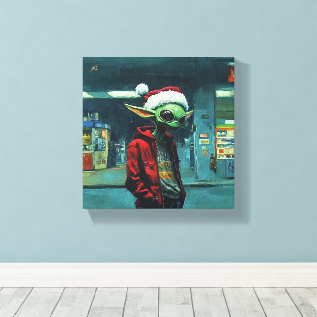 Natal Alien Canvas Print (Insitu(Wood Floor))