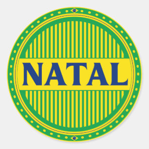 Natal City Pride – Brazilian Identity Classic Round Sticker
