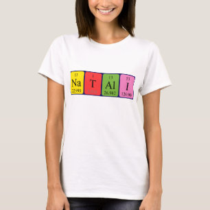 Natali periodic table name shirt