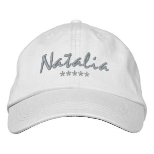 Natalia Name Embroidered Hat