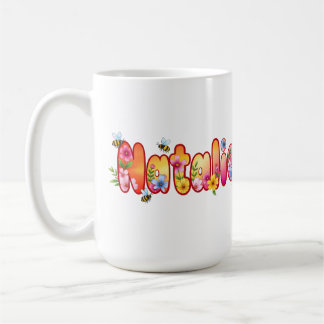 Natalie - Floral and Bee Design Mug