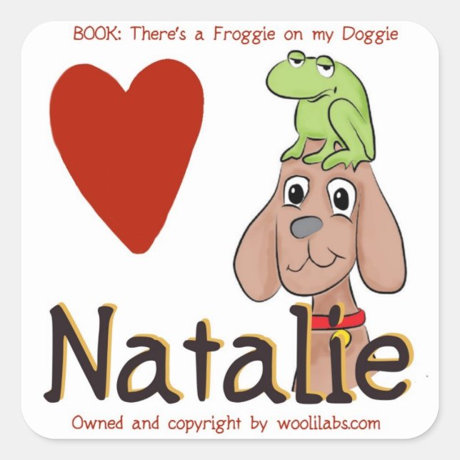 Natalie Froggie on Doggie Stickers (Front)