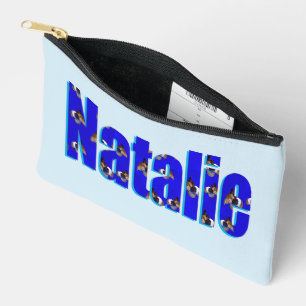 'Natalie' Name Made From Guinea Pigs, Accessory Pouch