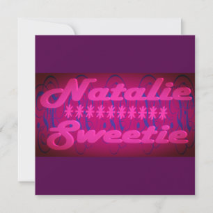 Natalie Sweetie design deep purple