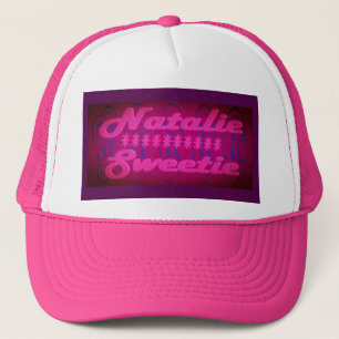Natalie Sweetie design deep purple  Trucker Hat