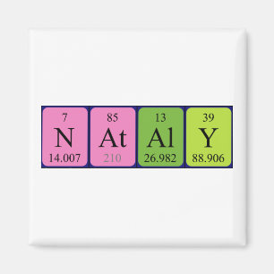 Nataly periodic table name magnet