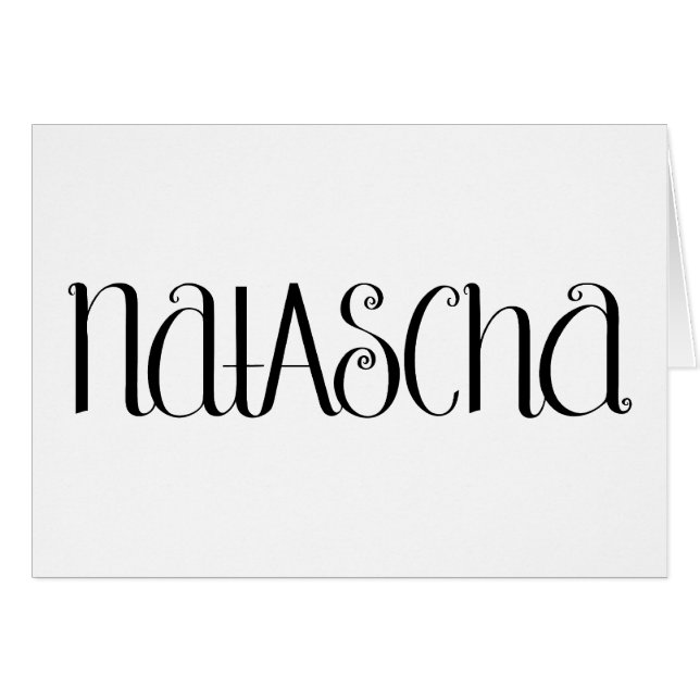 Natascha black Card (Front Horizontal)