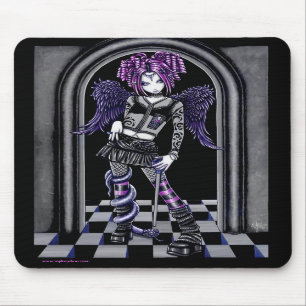 Natasha Gothic Pink Tattoo Angel Mousepad