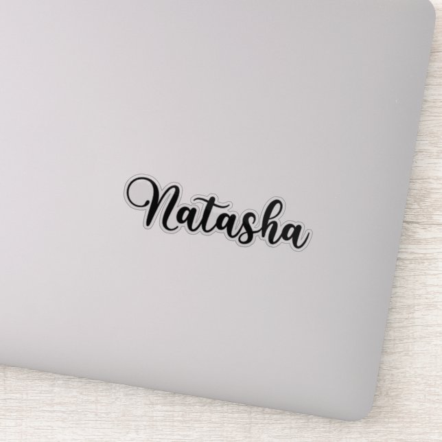 Natasha Name - Handwritten Calligraphy (Detail)