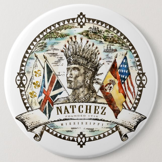 Natchez City Seal Button (Front)
