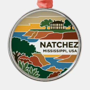 Natchez, Mississippi Mississippi Metal Tree Decoration